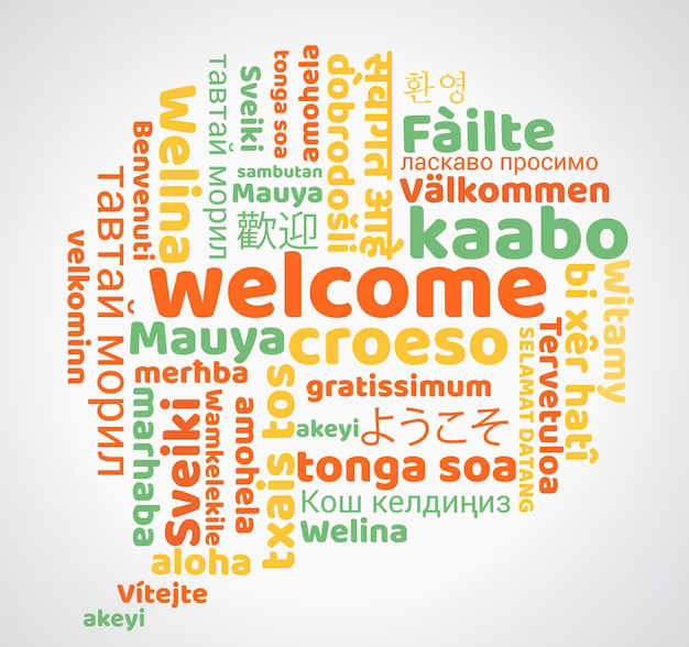 welcome translation in different languages 1